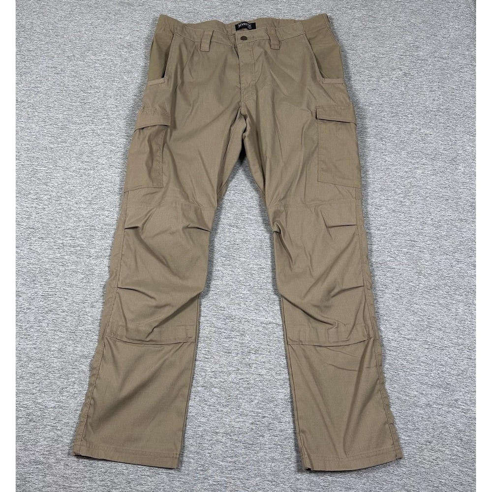Vertx Pro Pants Mens 36x32 Beige Cargo Stretch Double Knee Tactical Combat Work